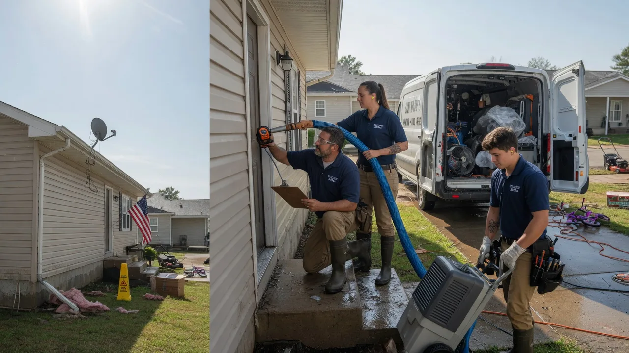 Ceiling Water Damage Restoration in New Boston, TX near me